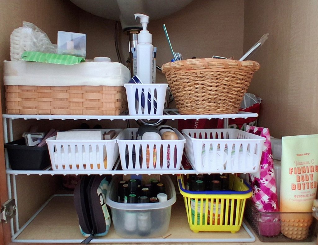 photos of organized spaces - bathroom under-sink