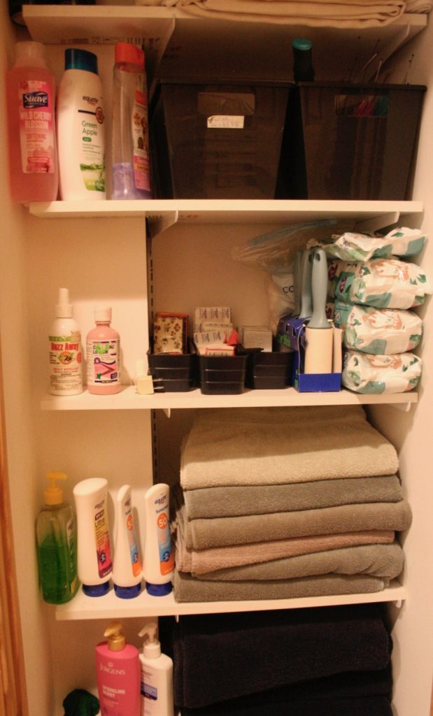 photos of organized spaces - bathroom closet
