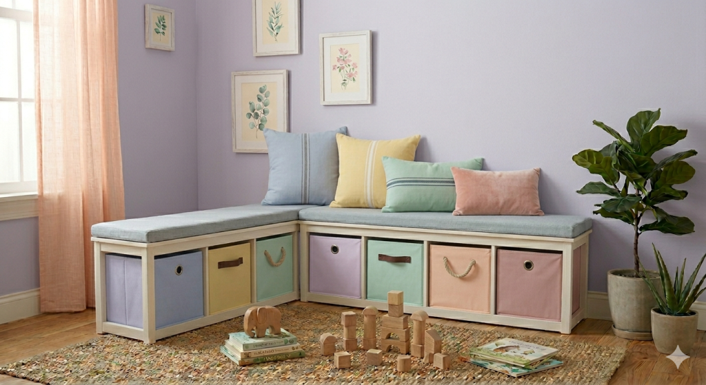 dual use furniture - toy room