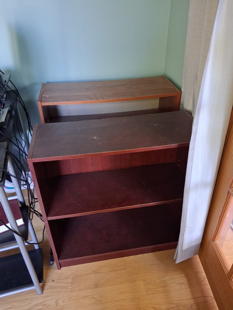 temporary furniture clutter