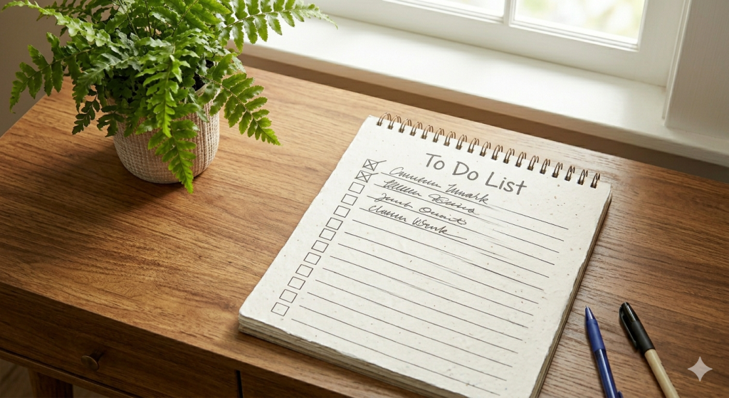 temporary clutter to do list