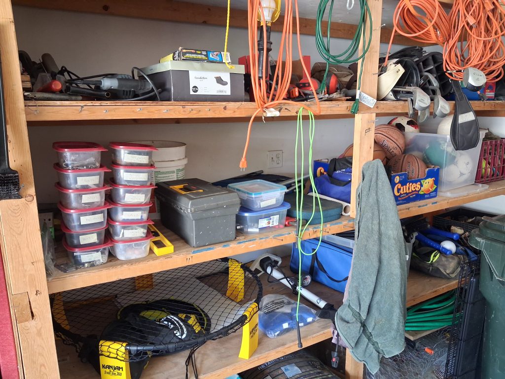 Garage organization zones