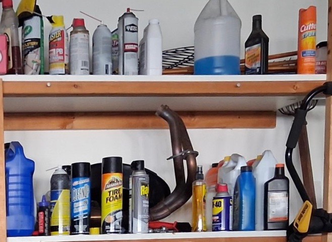 Garage organization zones - before