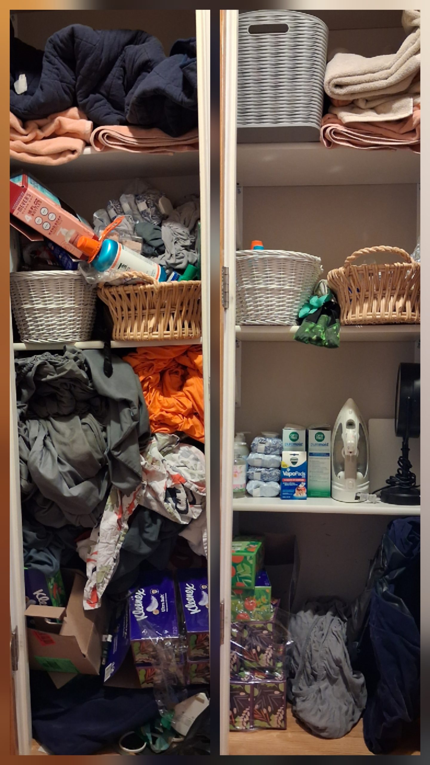 Linen closet reset